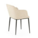 SILLA 51x55x78 METAL NEGRO/TELA SAN REMO 903 BLANCO