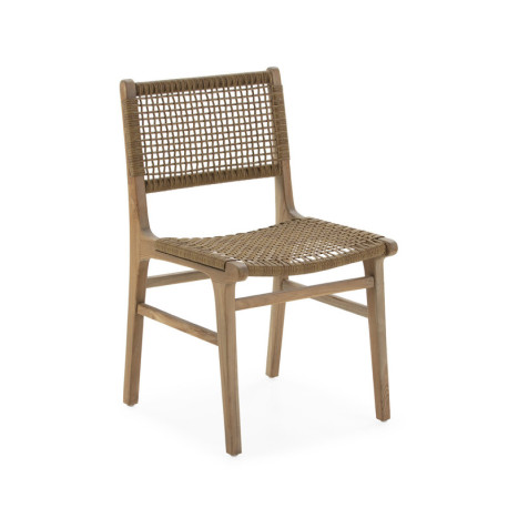 SILLA 52x52x79 MADERA TECA/CUERDA NATURAL