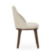 SILLA 54x55x87 MADERA MARRON/TELA SAN REMO 903 BLANCO