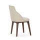 SILLA 54x55x87 MADERA MARRON/TELA SAN REMO 903 BLANCO