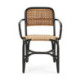 SILLA 54x58x81 MIMBRE NATURAL/NEGRO