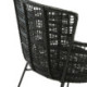 SILLA 55x62x80 METAL NEGRO/MIMBRE NEGRO