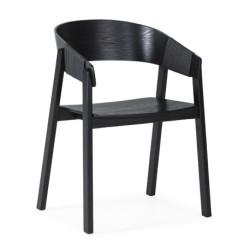 SILLA 56x51x75 MADERA ROBLE/CUERDA NEGRO