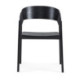 SILLA 56x51x75 MADERA ROBLE/CUERDA NEGRO