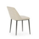 SILLA 56x52x77 METAL NEGRO/TELA SAN REMO 903 BLANCO