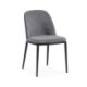 SILLA 58x60x74 TELA GRIS/MADERA/METAL NEGRO