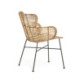 SILLA 59x53x84 METAL NEGRO/MIMBRE NATURAL