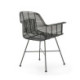 SILLA 67x56x83 MIMBRE NEGRO/METAL NEGRO