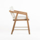 SILLON 51x54x70 MADERA TECA ARENA/CANVAS BLANCO