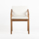 SILLON 51x54x70 MADERA TECA ARENA/CANVAS BLANCO