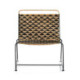 SILLON 62x63x72 METAL NEGRO/ MIMBRE NATURAL/NEGRO