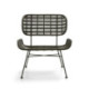SILLON 63x66x71 METAL VERDE/MIMBRE VERDE