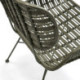 SILLON 63x66x71 METAL VERDE/MIMBRE VERDE