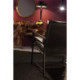 SILLON 63x95x79 METAL GRIS OSCURO/POLIPIEL NEGRO