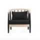 SILLON 64x70x66 MADERA NATURAL/NEGRO/TELA NEGRO