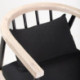 SILLON 64x70x66 MADERA NATURAL/NEGRO/TELA NEGRO