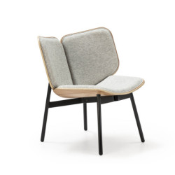 SILLON 64x70x74 TELA/MADERA/METAL NEGRO