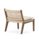 SILLON 65x71x70 MADERA DE TECA NATURAL/CUERO/P.PIEL BLANCO