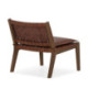 SILLON 65x71x70 MADERA DE TECA NATURAL/CUERO/P.PIEL MARRON