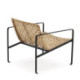 SILLON 66x69x64 METAL NEGRO/MIMBRE NATURAL