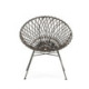 SILLON 67x72x77 METAL NEGRO/MIMBRE MARRON