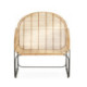 SILLON 69x75x84 METAL NEGRO/MIMBRE NATURAL