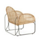 SILLON 69x75x84 METAL NEGRO/MIMBRE NATURAL