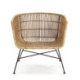 SILLON 70x64x70 METAL NEGRO/MIMBRE NATURAL
