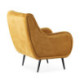 SILLON 70x80x88 TERCIOPELO AMARILLO/METAL NEGRO