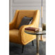 SILLON 70x80x88 TERCIOPELO AMARILLO/METAL NEGRO