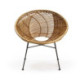 SILLON 72x78x80 MIMBRE NATURAL/METAL NEGRO