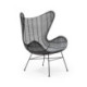 SILLON 74x81x110 MIMBRE NEGRO/METAL NEGRO