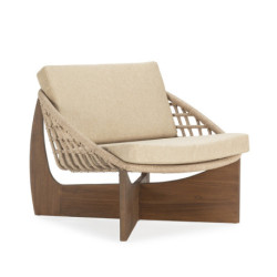 SILLON 75x70x80 MADERA DE TECA/RATAN NATURAL