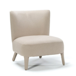 SILLON 76x79x86 MADERA/TELA BEIGE