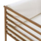 SILLON 78x72x68 MADERA TECA/TELA BLANCO