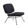 SILLON 86x70x70 METAL NEGRO/TERCIOPELO NEGRO