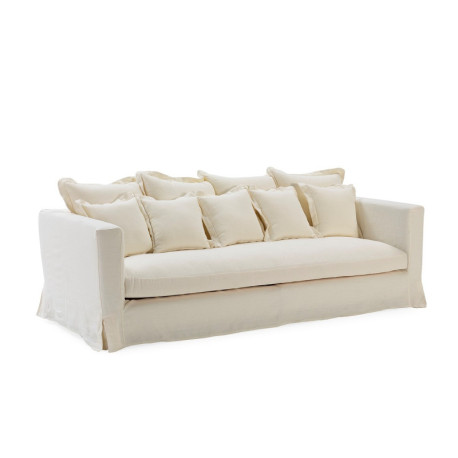 SOFA 4P 278x105x100 TELA VELAZQUEZ MARFIL