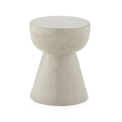 TABUERETE 33x33x44 CERAMICA BEIGE