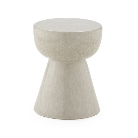 TABUERETE 33x33x44 CERAMICA BEIGE