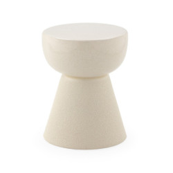 TABURETE 33x33x44 CERAMICA COLOR BLANCO