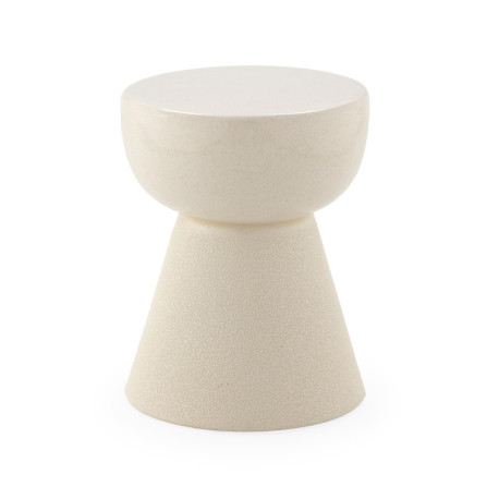 TABURETE 33x33x44 CERAMICA COLOR BLANCO