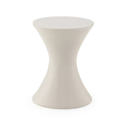 TABURETE 33x33x44 CERAMICA ESMALTE BLANCO