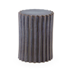 TABURETE 33x33x45 CERAMICA AZUL