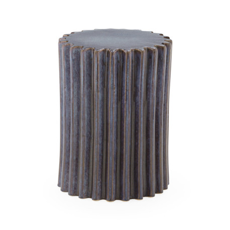 TABURETE 33x33x45 CERAMICA AZUL