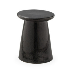 TABURETE 35x35x45 CERAMICA ESMALTE NEGRO