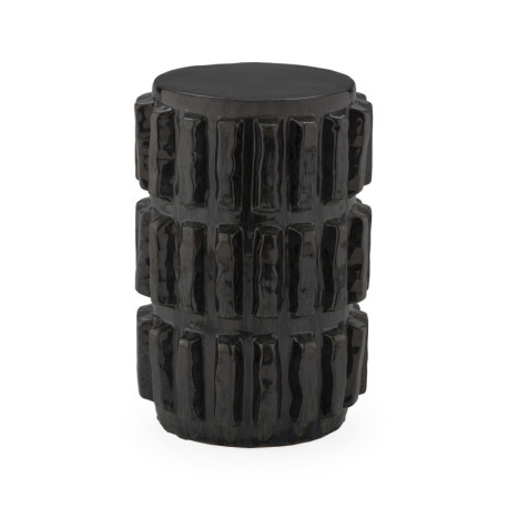 TABURETE 35x35x45 CERAMICA NEGRO