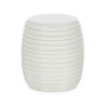 TABURETE 42x42x45,5 FIBRA DE PIEDRA BLANCO MATE