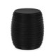 TABURETE 42x42x45,5 FIBRA DE PIEDRA NEGRO MATE