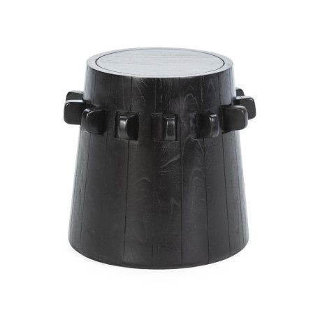 TABURETE 44x44x45 MADERA NEGRO