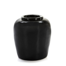 VASIJA 50x50x62 GRES NEGRO